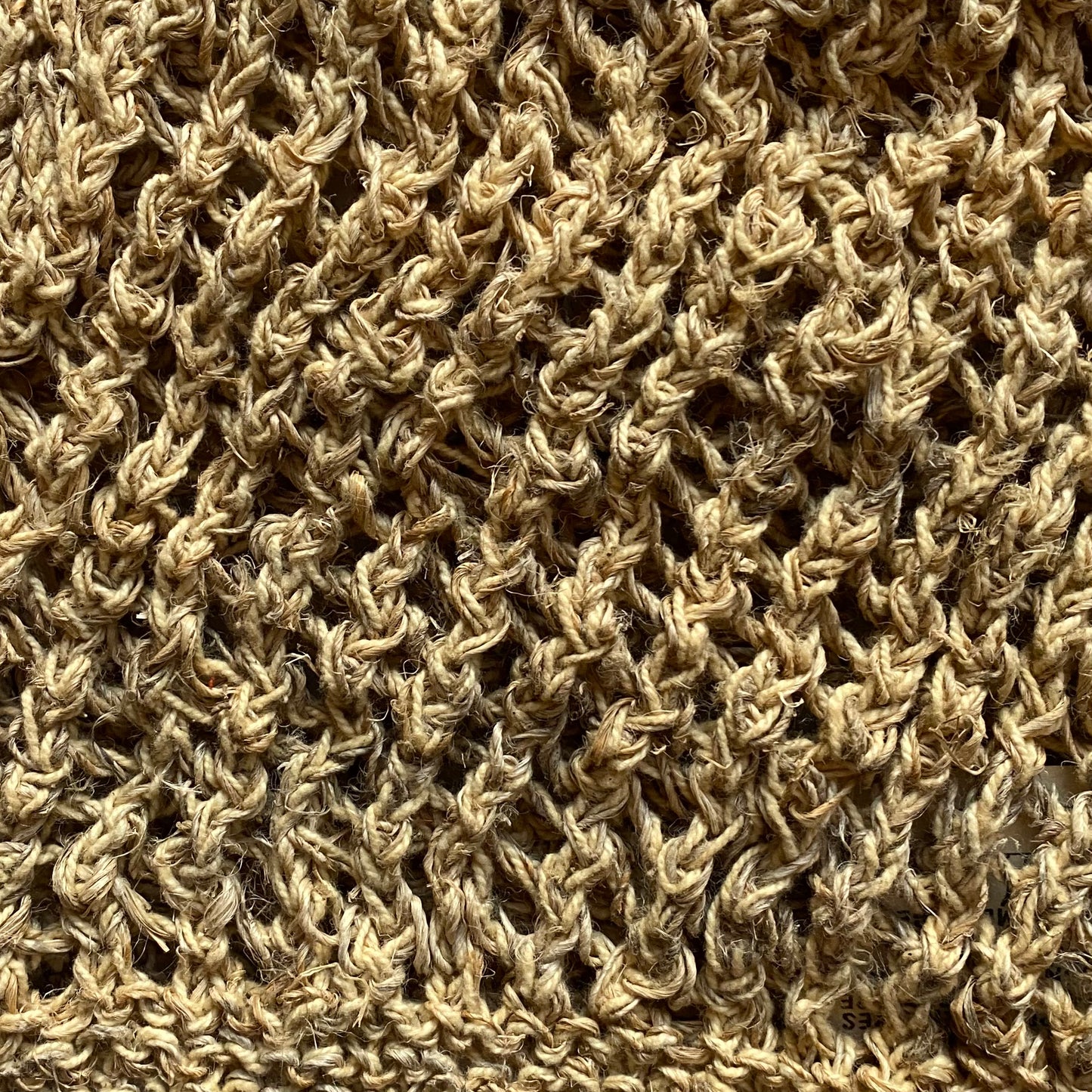 Hippie Boho Festival Handmade Crochet Knit Hemp Peace Sign Head Sock Hat Natural 45352