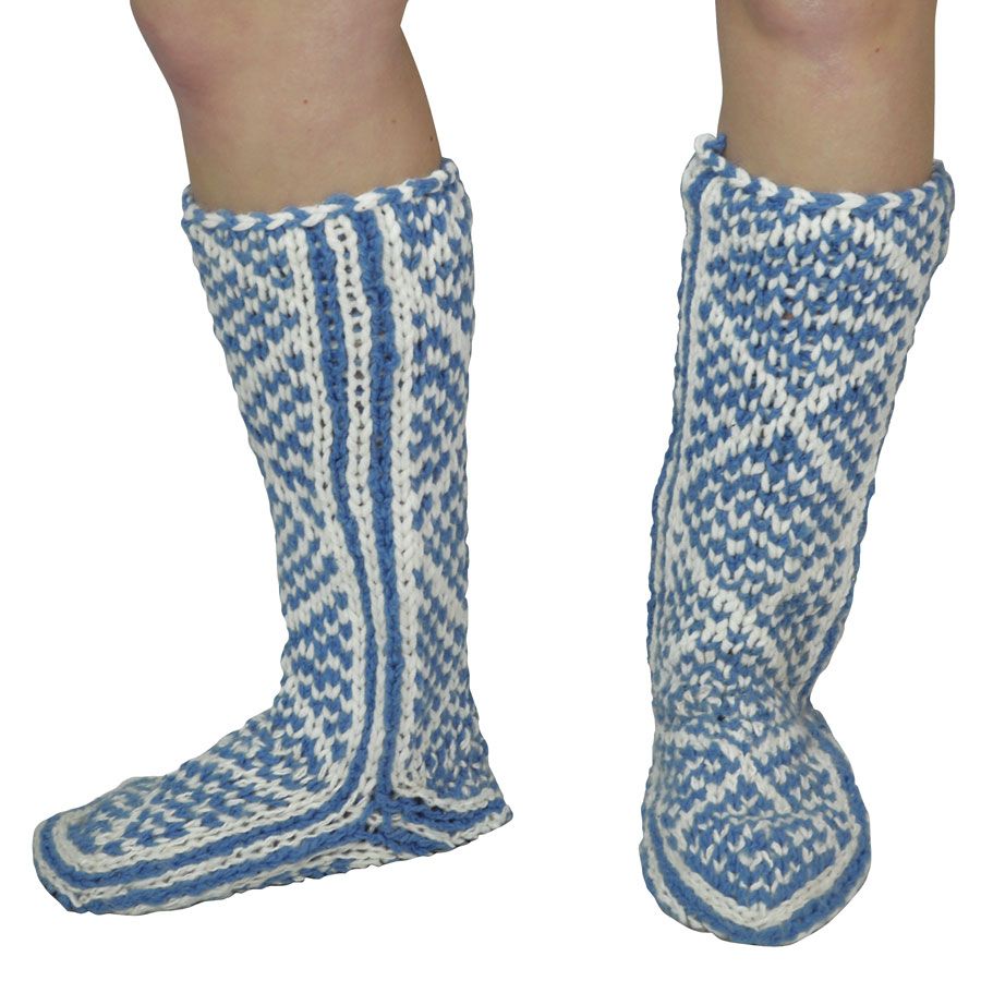 Handmade Pakistan Wool Knit Mukluks Slipper Socks