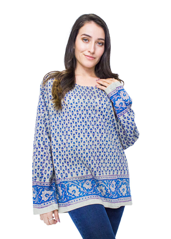 Geeta Block Print Tee Shirt