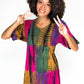 GEETA GROOVY Hippie Bohemian Gypsy India Festival Tie Dye SS Tee Shirt 7068