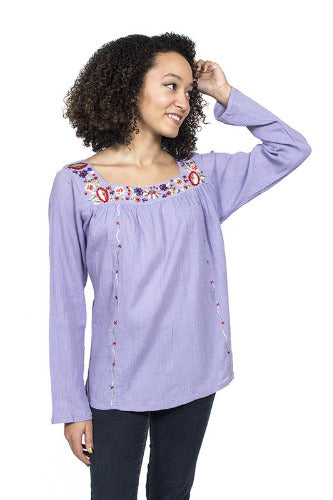 Geeta Hippie Bohemian Festival Gyspy Retro Mexican Smock Peasant Blouse Top ALL COLORS 2720