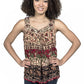 Geeta Hippie Clothes Bohemian Clothing Gypsy Indian Print Ethnic Festival Smock Tank 2144