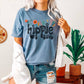 HIPPIE SOUL GARMENT DYED WESTERN GRAPHIC TEE SHIRT
