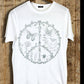 Hippie Bohemian Artisan Peace butterfly bird flower vine Graphic Tee Shirt