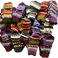 Hippie Bohemian Festival Handmade Knit Nepal Wool Fingerless Gloves Convertible Mittens Glittens 75332
