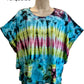 Sacred Threads Hippie Bohemian Tie Dye Stretch Batwing Top T Shirt 224112