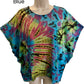Sacred Threads Hippie Bohemian Tie Dye Stretch Batwing Top T Shirt 224112