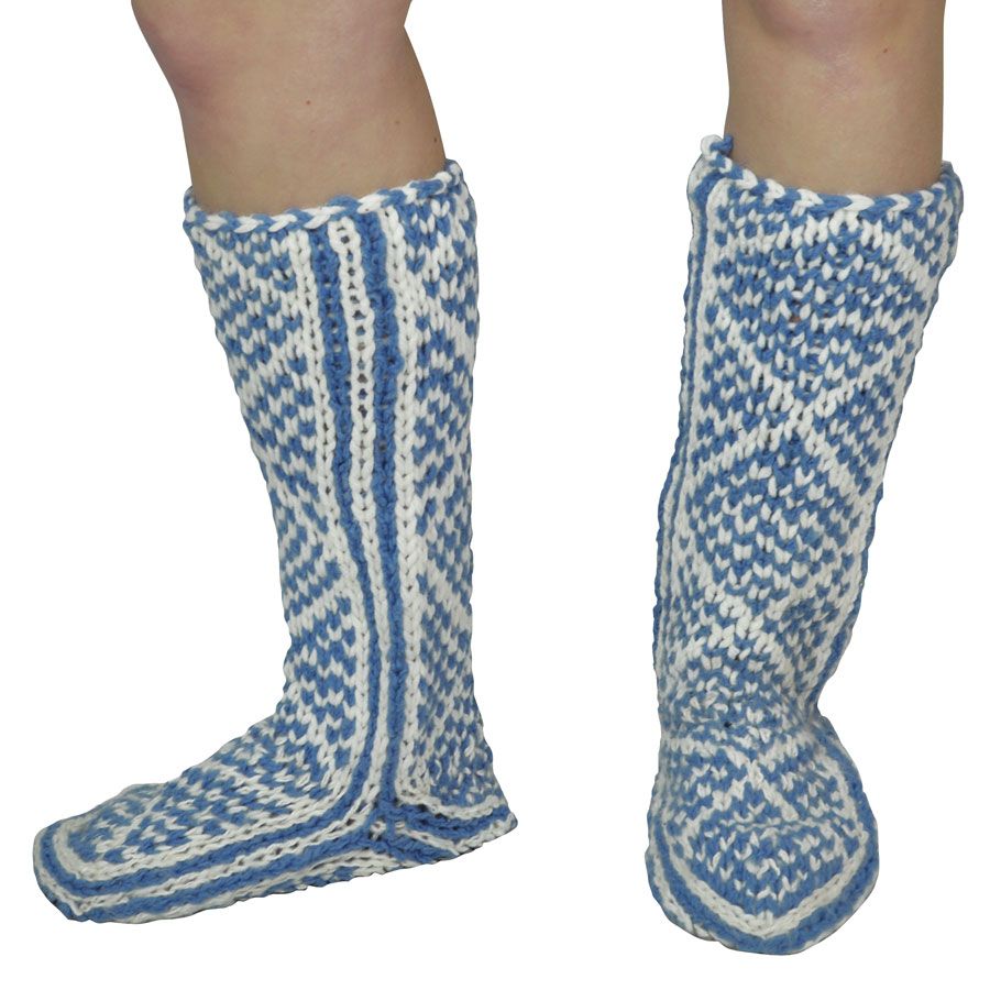 Handmade Pakistan Wool Knit Mukluks Slipper Socks 