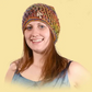 Hippie Boho Festival Handmade Rainbow Crochet Knit Hemp and Silk Mushroom Head Sock Hat 45100