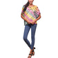 Sacred Threads Hippie Bohemian Tie Dye Stretch Batwing Top T Shirt 224112