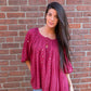 Geeta Hippie Clothes Bohemian Clothing Festival Gypsy Indian Peasant Mirror Top All Colors 2121