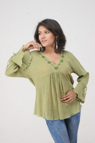 Geeta Hippie Clothes Bohemian Clothing Festival Gypsy Indian Peasant Shisha Top All Colors 2758