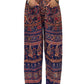 Geeta Hippie Bohemian India Gypsy Festival Napthal Block Print Harem Pants 4831