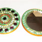 Handcrafted India Jewel Hand Compact Makeup Mirror  Circle Sparkle ST22