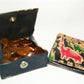 Shantiniketan Hippie Bohemian Handcrafted India Painted Leather Tooled Painted Coin Purse SG100