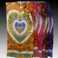 Retro Hippie Clothes Gypsy Bohemian Festival Ethnic Love Heart Tie Dye Caftan Dress KC5003